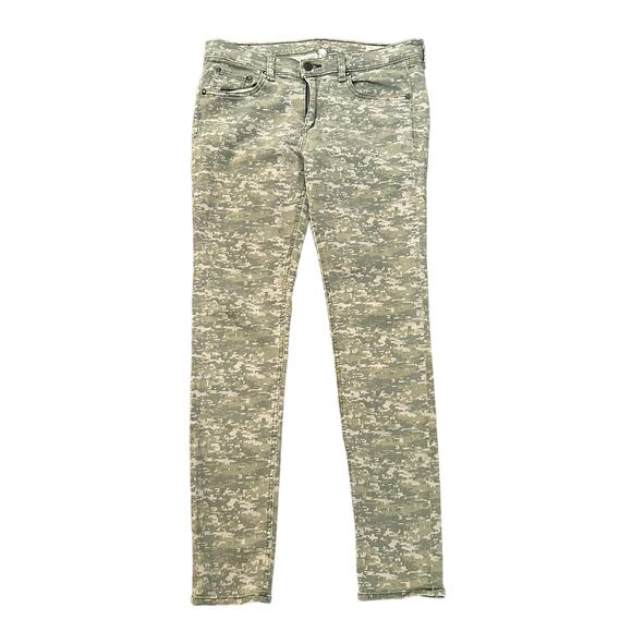 Rag & Bone green army pattern skinny jeans size 31 - Picture 1 of 13
